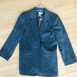 J Crew SIZE 6 wool/cashmere blazer GREY